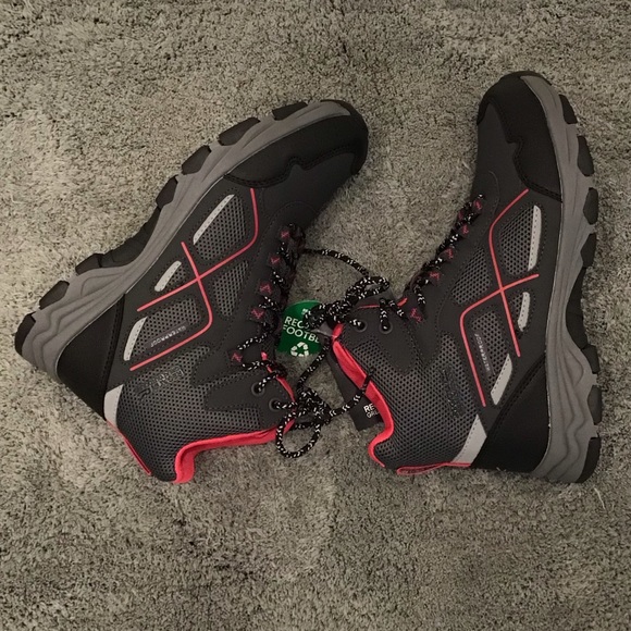 Regatta Lady Vendeavour Waterproof Hiking Boots Black & Pink Walking Boot SZ 8 - Picture 12 of 16